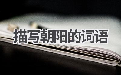 描写朝阳的词语