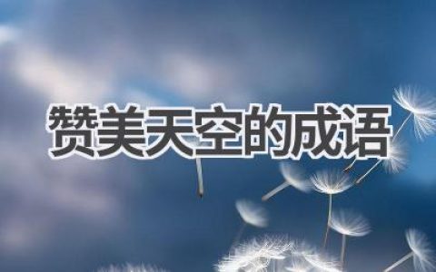 赞美天空的成语