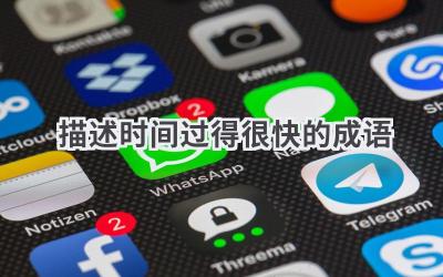 描述时间过得很快的成语