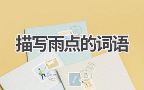 描写雨点的词语