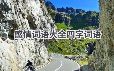 感情词语大全四字词语