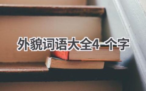 外貌词语大全4个字