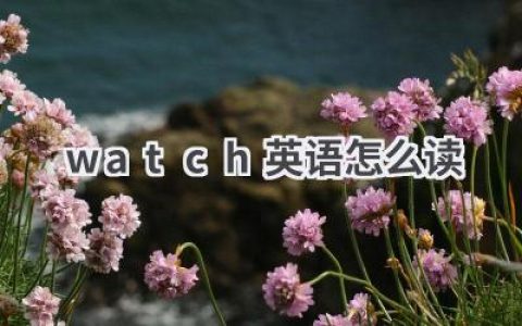 watch英语怎么读