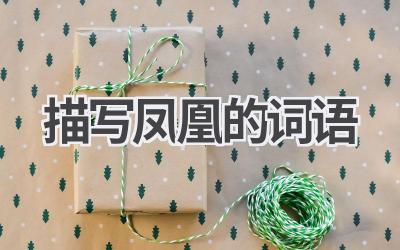 描写凤凰的词语