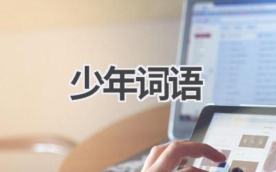 少年词语