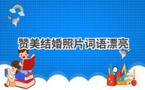 赞美结婚照片词语漂亮