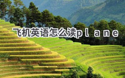 飞机英语怎么读plane