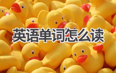 英语单词怎么读