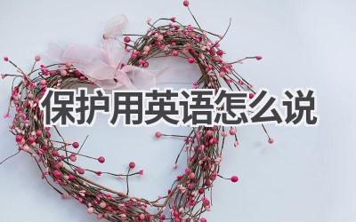 保护用英语怎么说