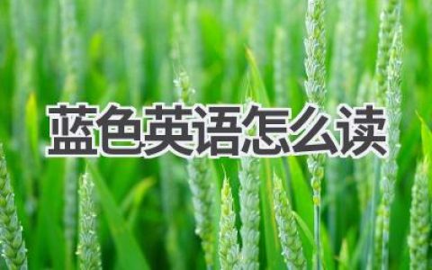 蓝色英语怎么读