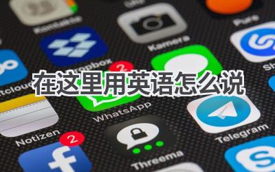 在这里用英语怎么说