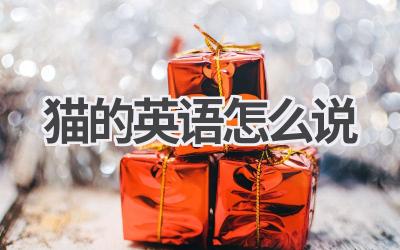猫的英语怎么说