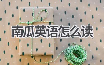 南瓜英语怎么读