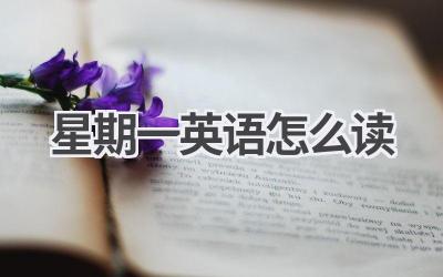 星期一英语怎么读