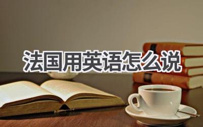 法国用英语怎么说