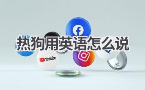 热狗用英语怎么说