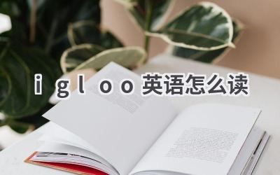 igloo英语怎么读