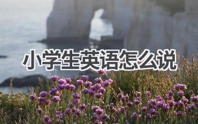 小学生英语怎么说