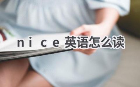 nice英语怎么读