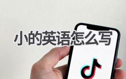 小的英语怎么写