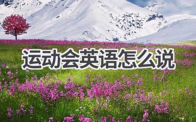 运动会英语怎么说