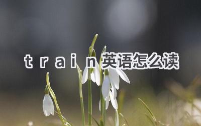 train英语怎么读