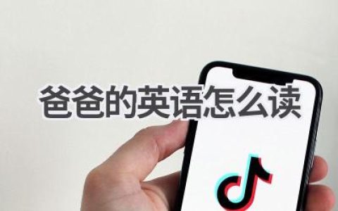 爸爸的英语怎么读