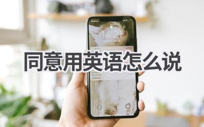 同意用英语怎么说