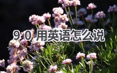90用英语怎么说