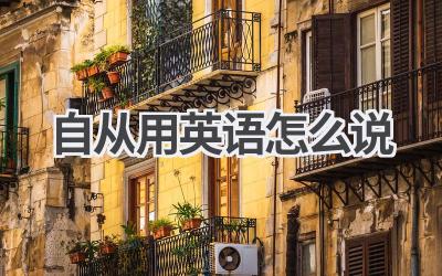自从用英语怎么说