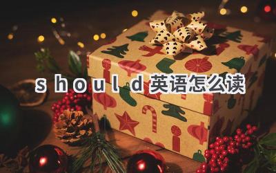 should英语怎么读