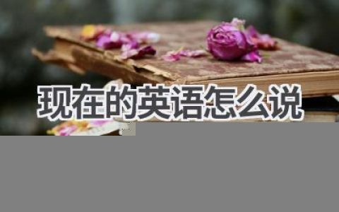 现在的英语怎么说