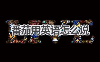 番茄用英语怎么说