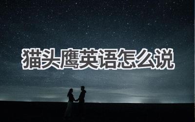 猫头鹰英语怎么说