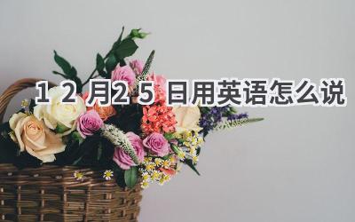 12月25日用英语怎么说