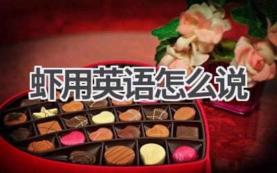 虾用英语怎么说