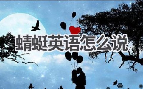 蜻蜓英语怎么说