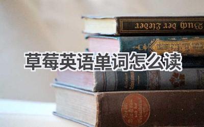 草莓英语单词怎么读