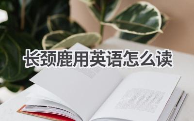 长颈鹿用英语怎么读