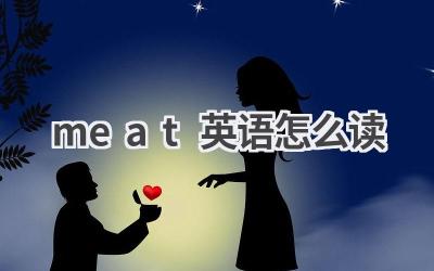 meat英语怎么读