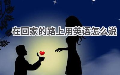 在回家的路上用英语怎么说