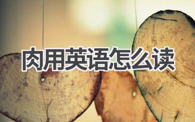 肉用英语怎么读