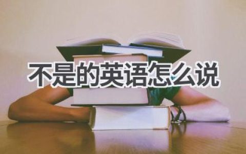 不是的英语怎么说
