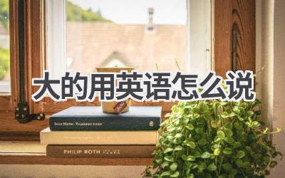 大的用英语怎么说