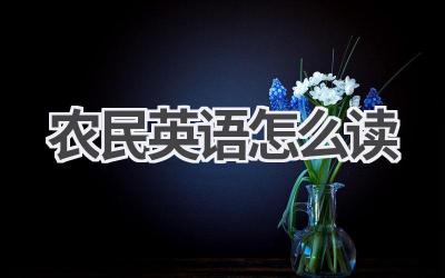 农民英语怎么读