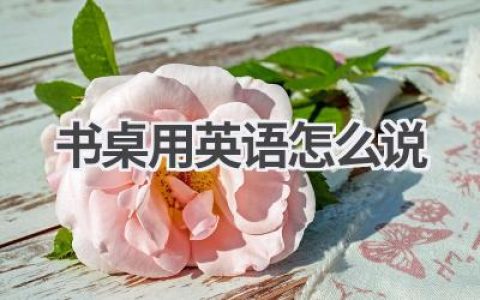 书桌用英语怎么说