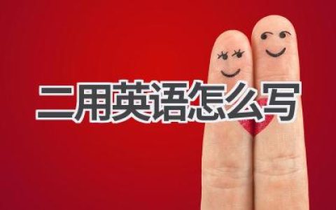 二用英语怎么写