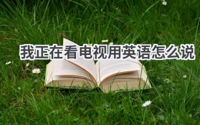 我正在看电视用英语怎么说