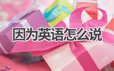 因为英语怎么说