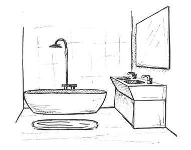 浴室的简笔画 浴室的简笔画怎么画